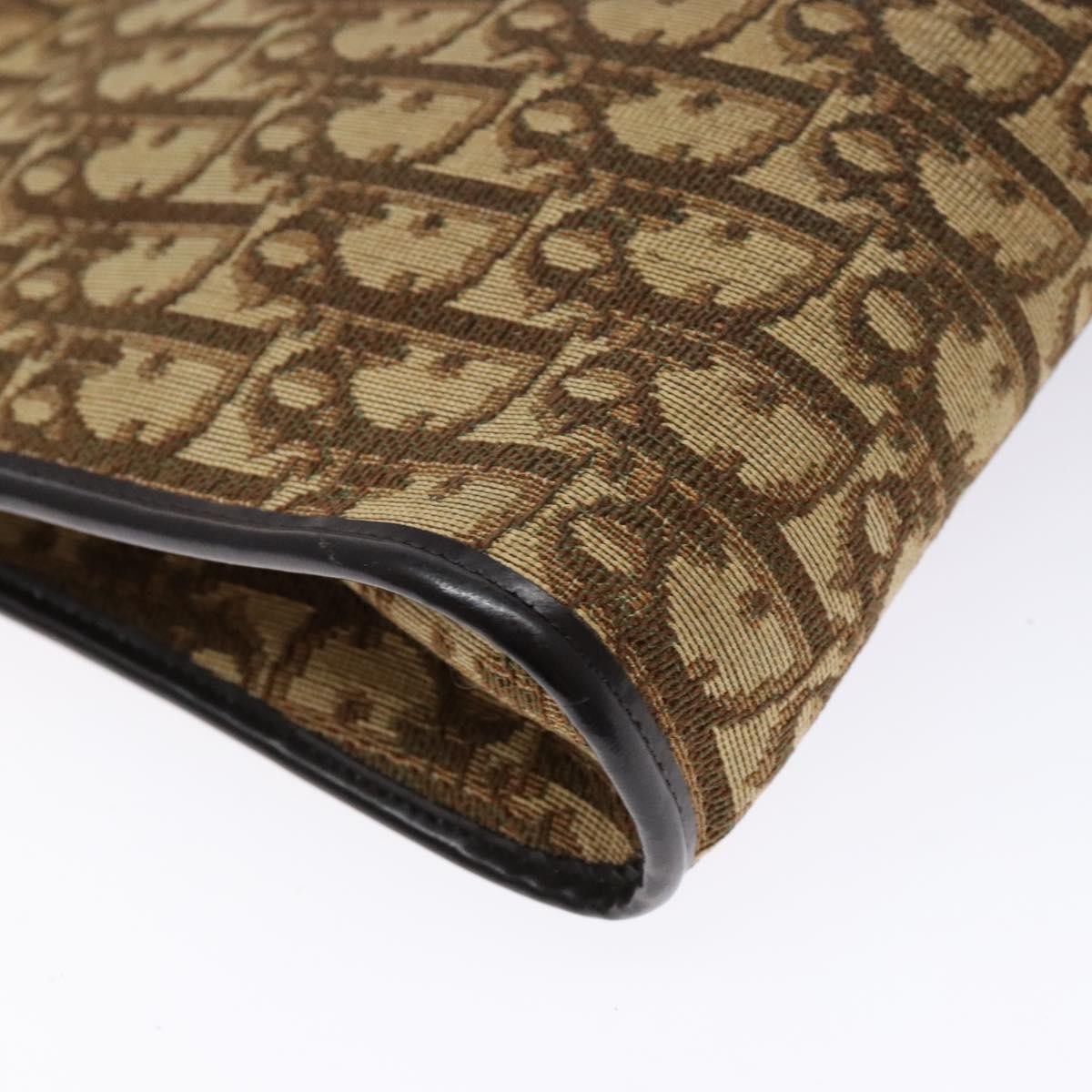 Christian Dior Vintage Trotter Canvas Brown Canvas Bag (Pre-Owned)