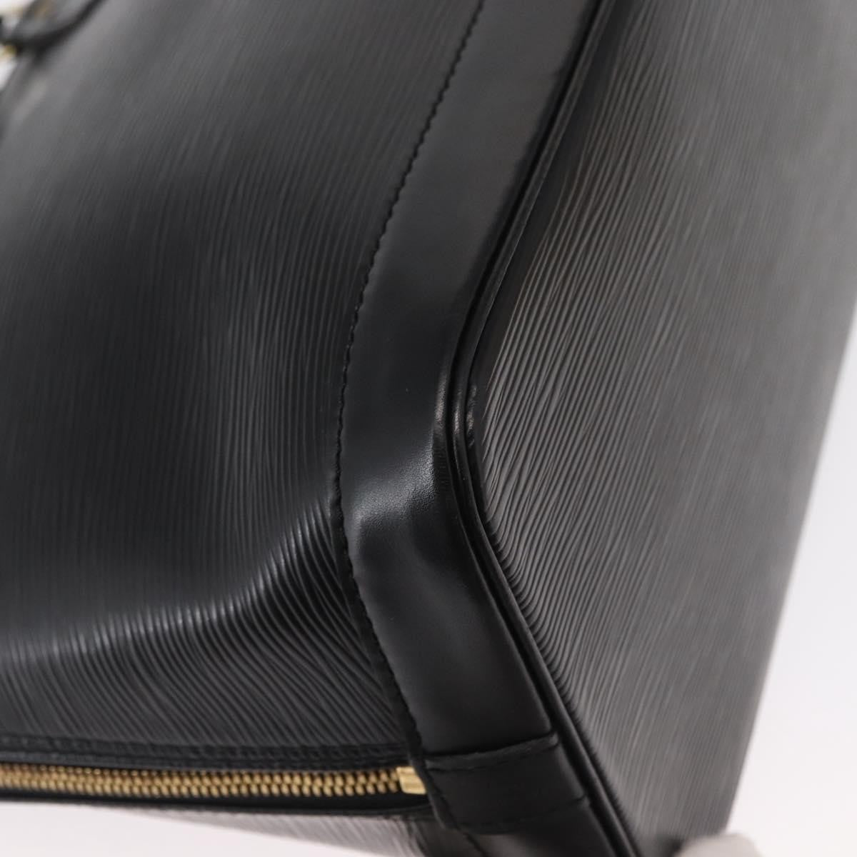 Louis Vuitton Alma Epi Leather Black Leather Handbag (Pre-Owned)