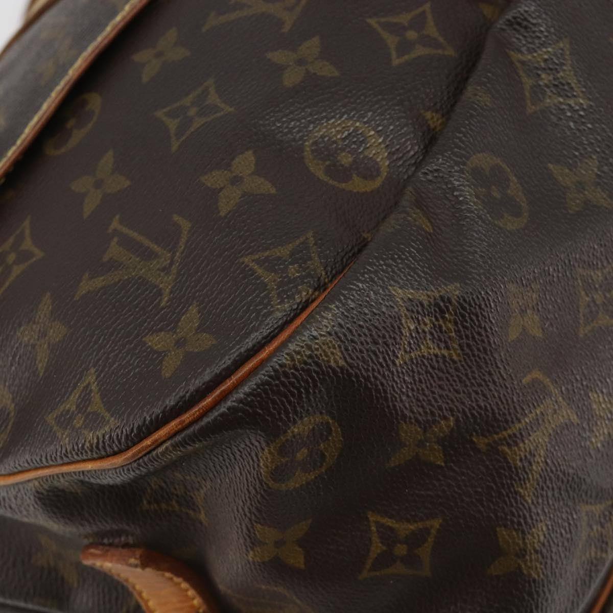 Louis Vuitton Saumur Monogram Canvas Brown Canvas Handbag (Pre-Owned)