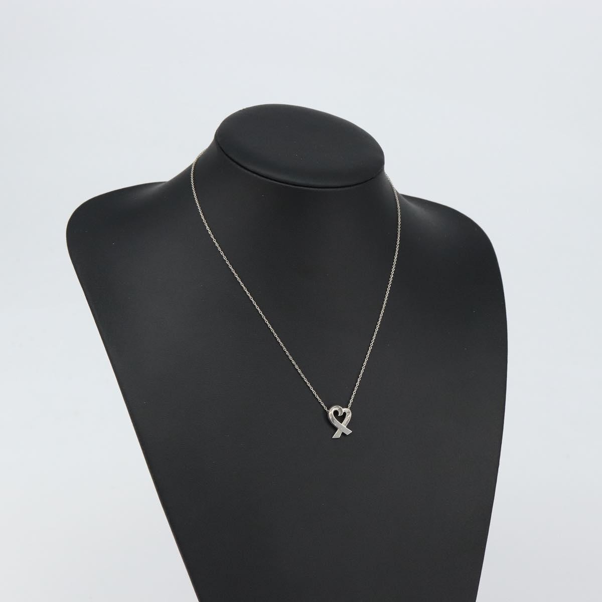 Tiffany & Co. Paloma Picasso Loving Heart Pendant Silver 925 Silver Silver Necklace Jewelry (Pre-Owned)