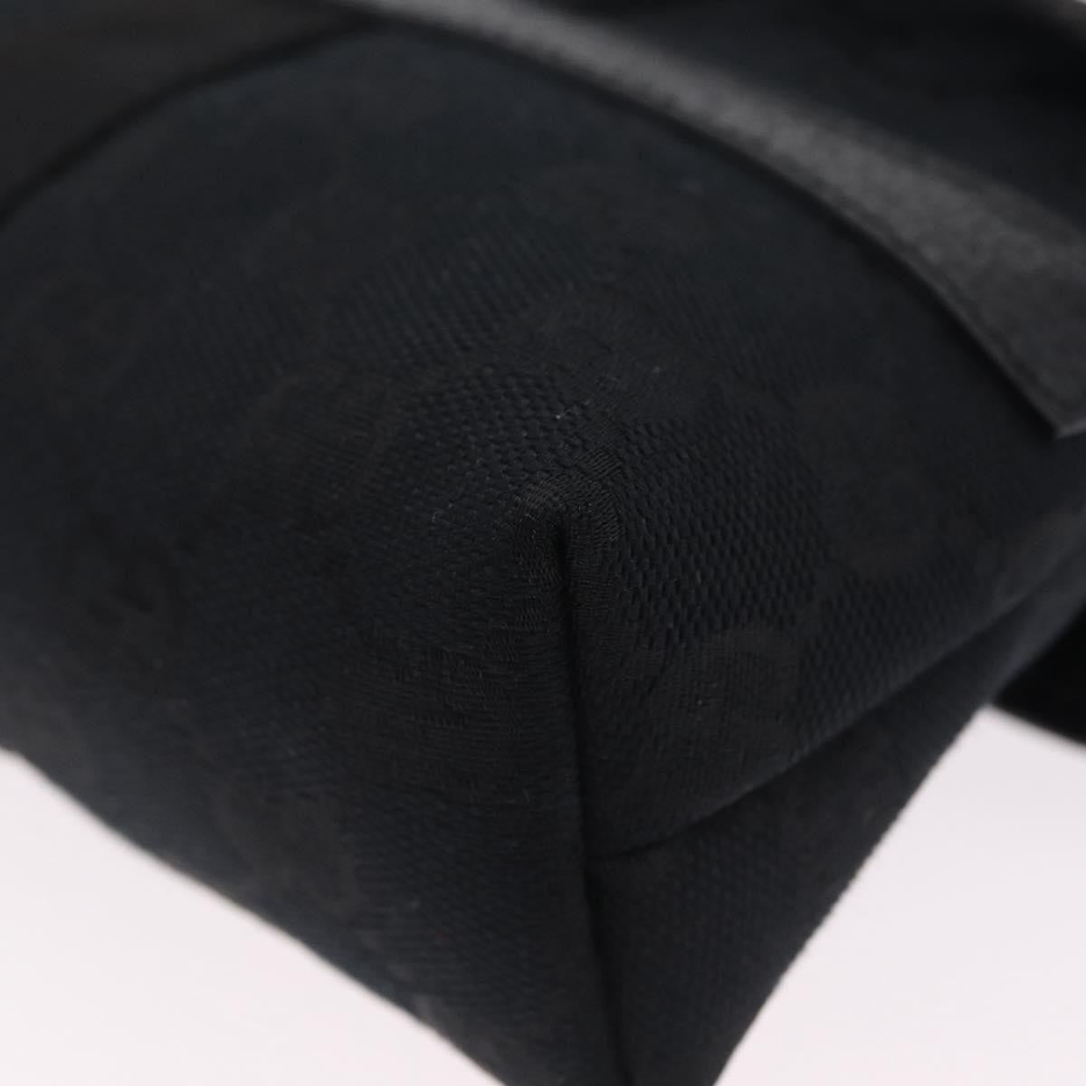 Gucci Buckle Waist Gg Canvas Black Canvas Handbag (Pre-Owned)