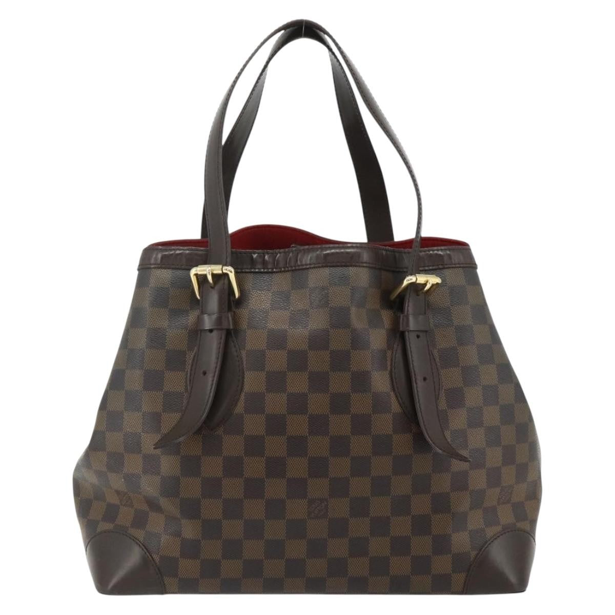 Louis Vuitton Hampstead Damier Brown Canvas Tote Bag Bag (Pre-Owned)