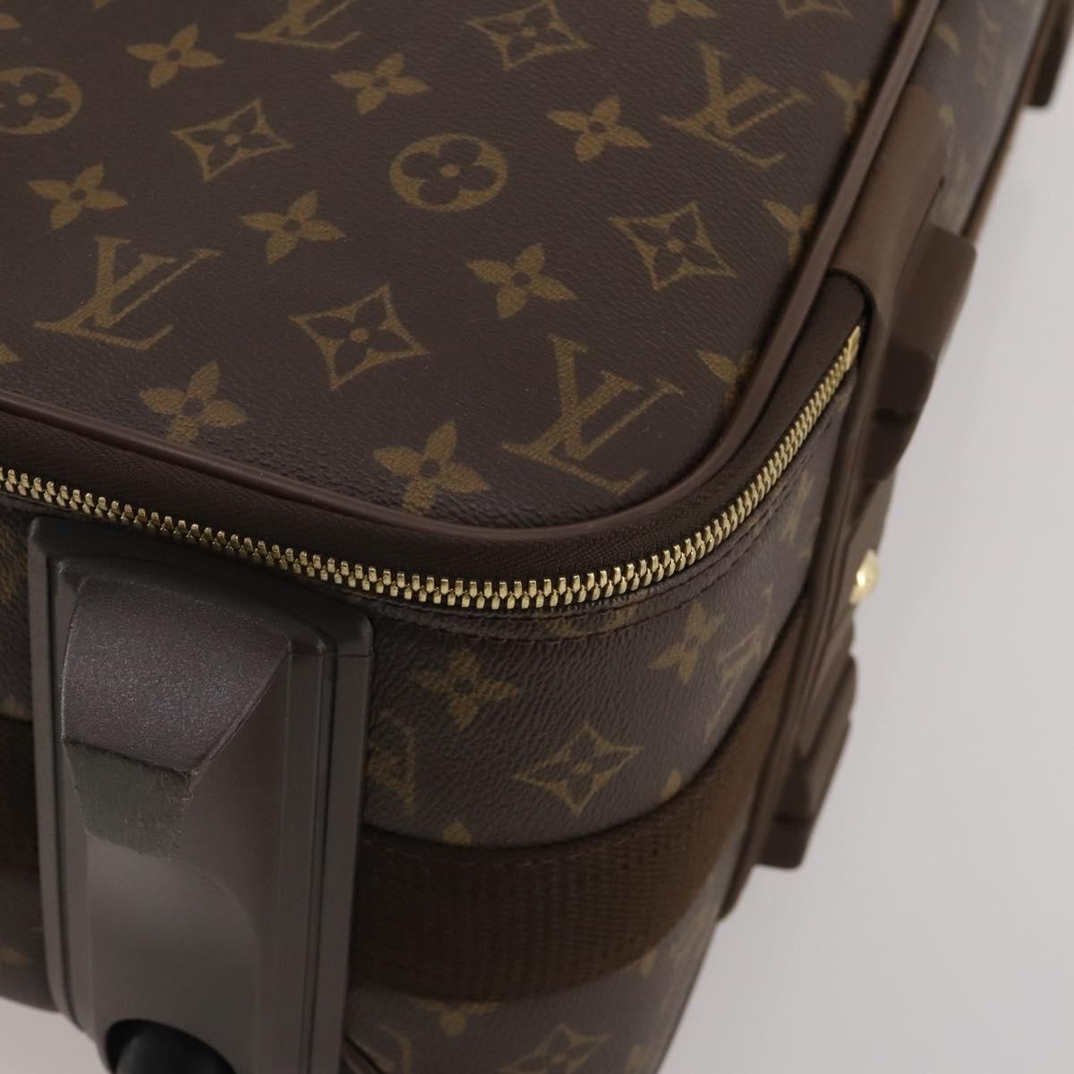 Louis Vuitton Pegase Luggage Monogram Canvas Brown Canvas Travel Bag Bag (Pre-Owned)