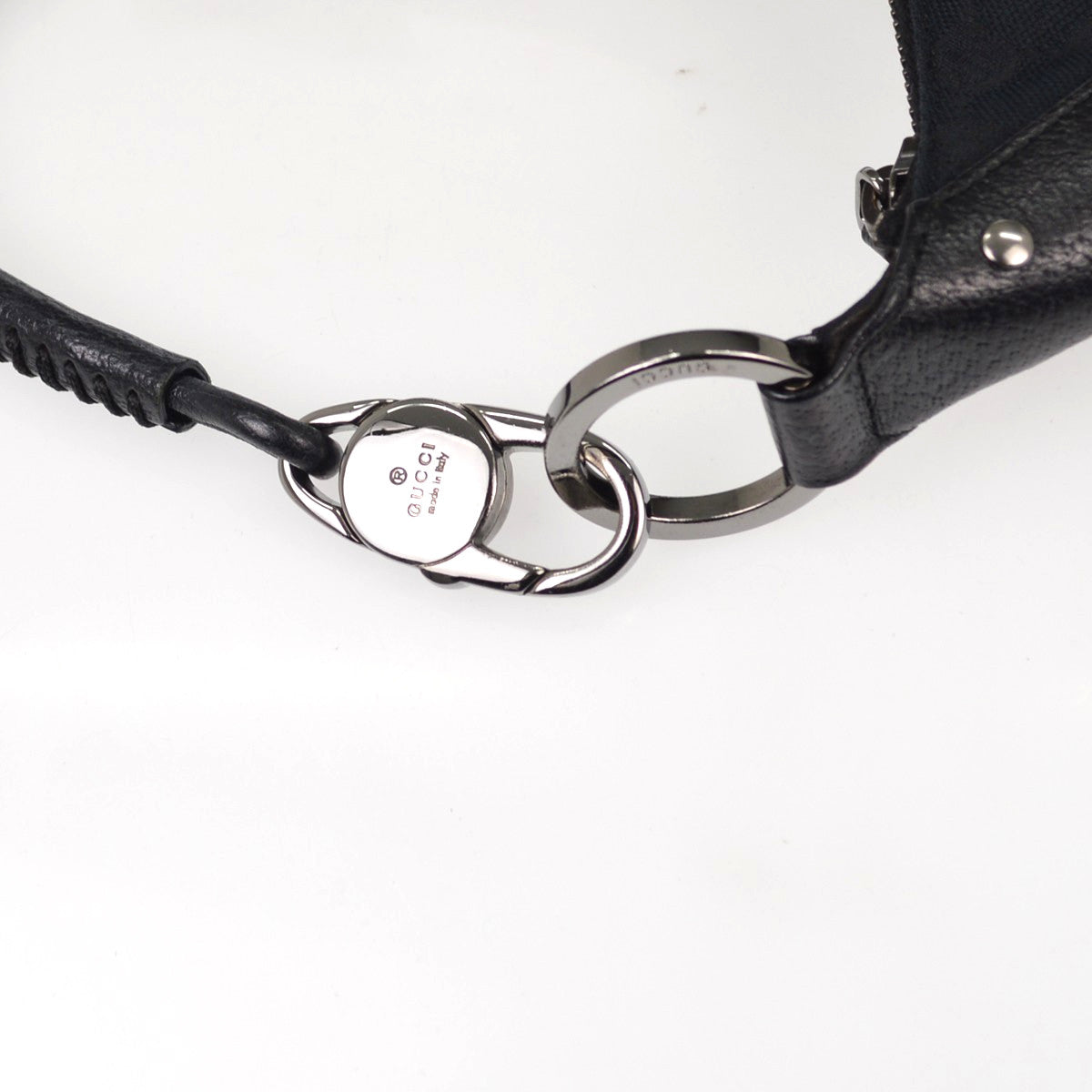 Gucci Vintage Hobo Gg Canvas Black Canvas Shoulder Bag Bag (Pre-Owned)