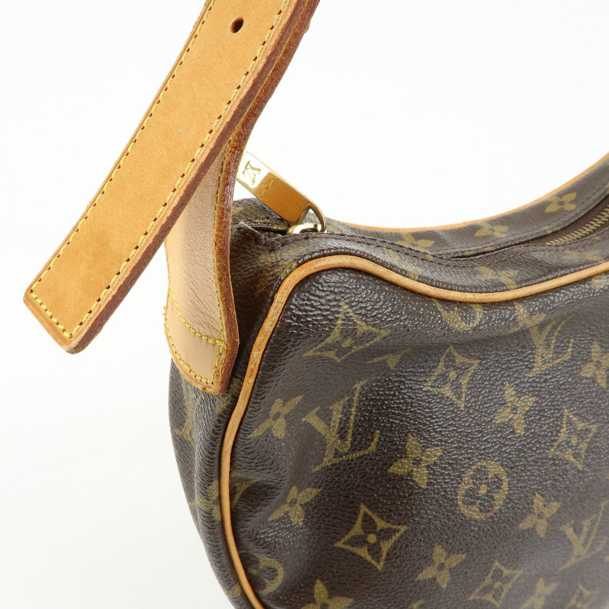 Louis Vuitton Croissant Monogram Canvas Brown Canvas Handbag (Pre-Owned)