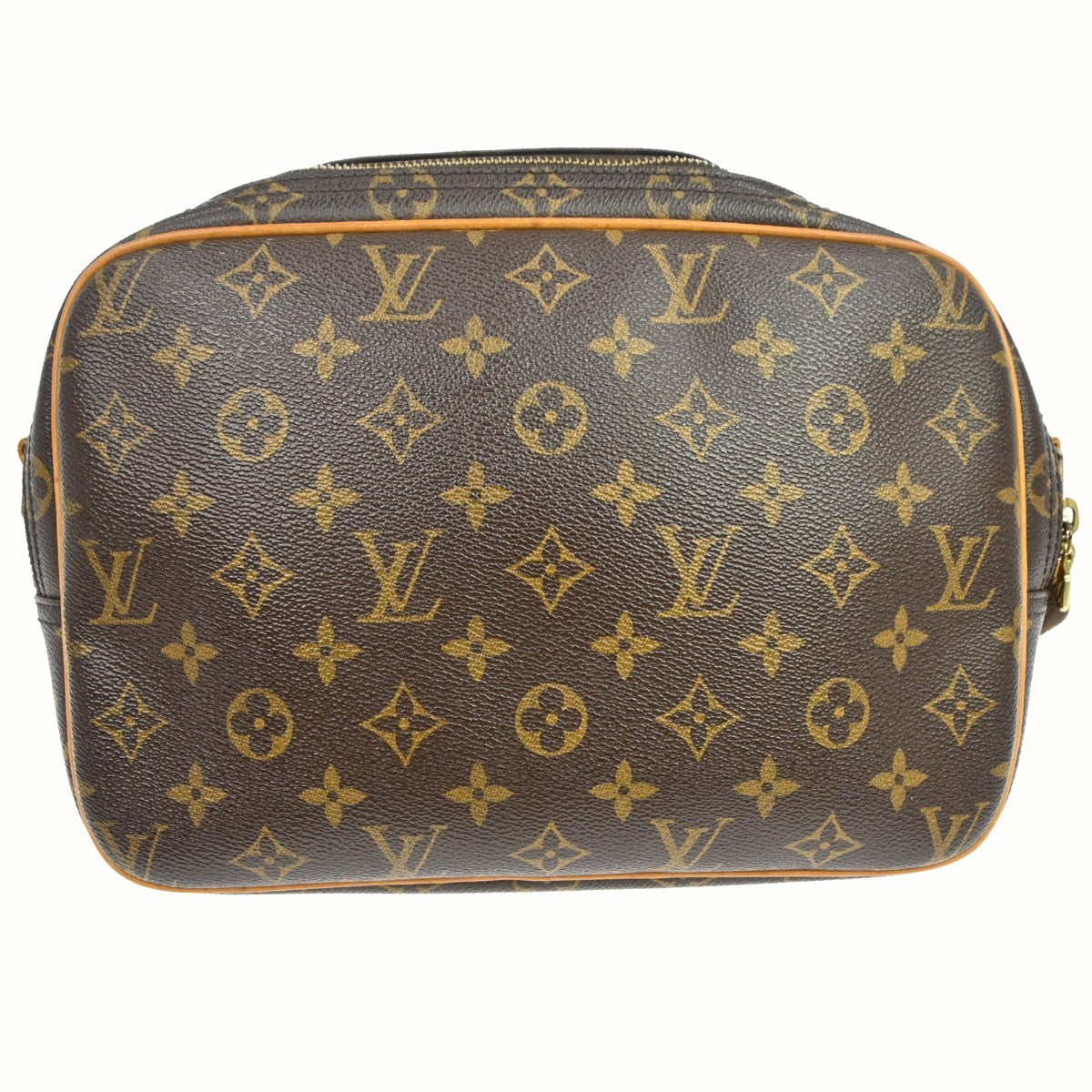 Louis Vuitton Reporter Monogram Brown Canvas Shoulder Bag Bag (Pre-Owned)