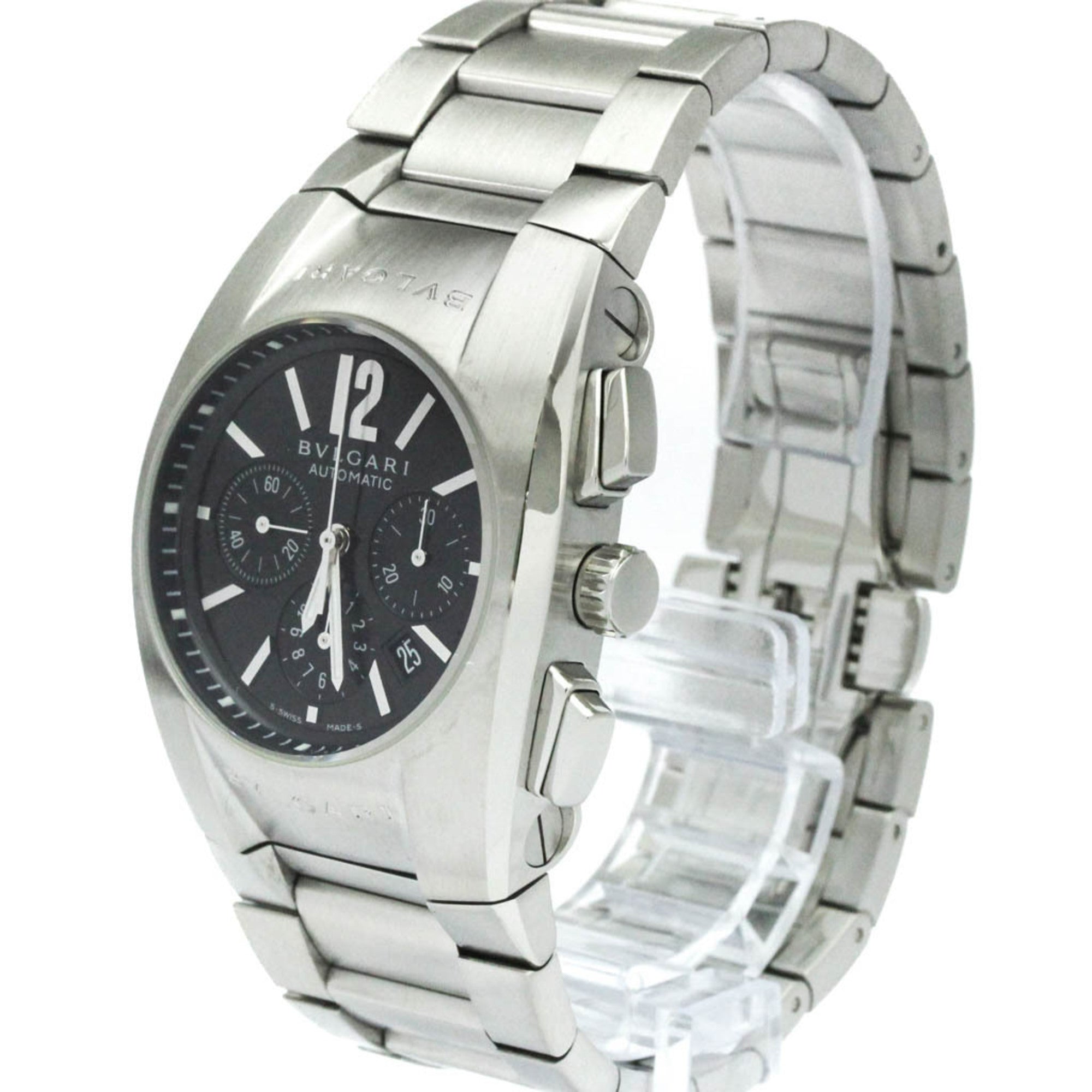 Bvlgari Ergon Chronograph Automatic Stainless Steel Watch (Pre-Owned)