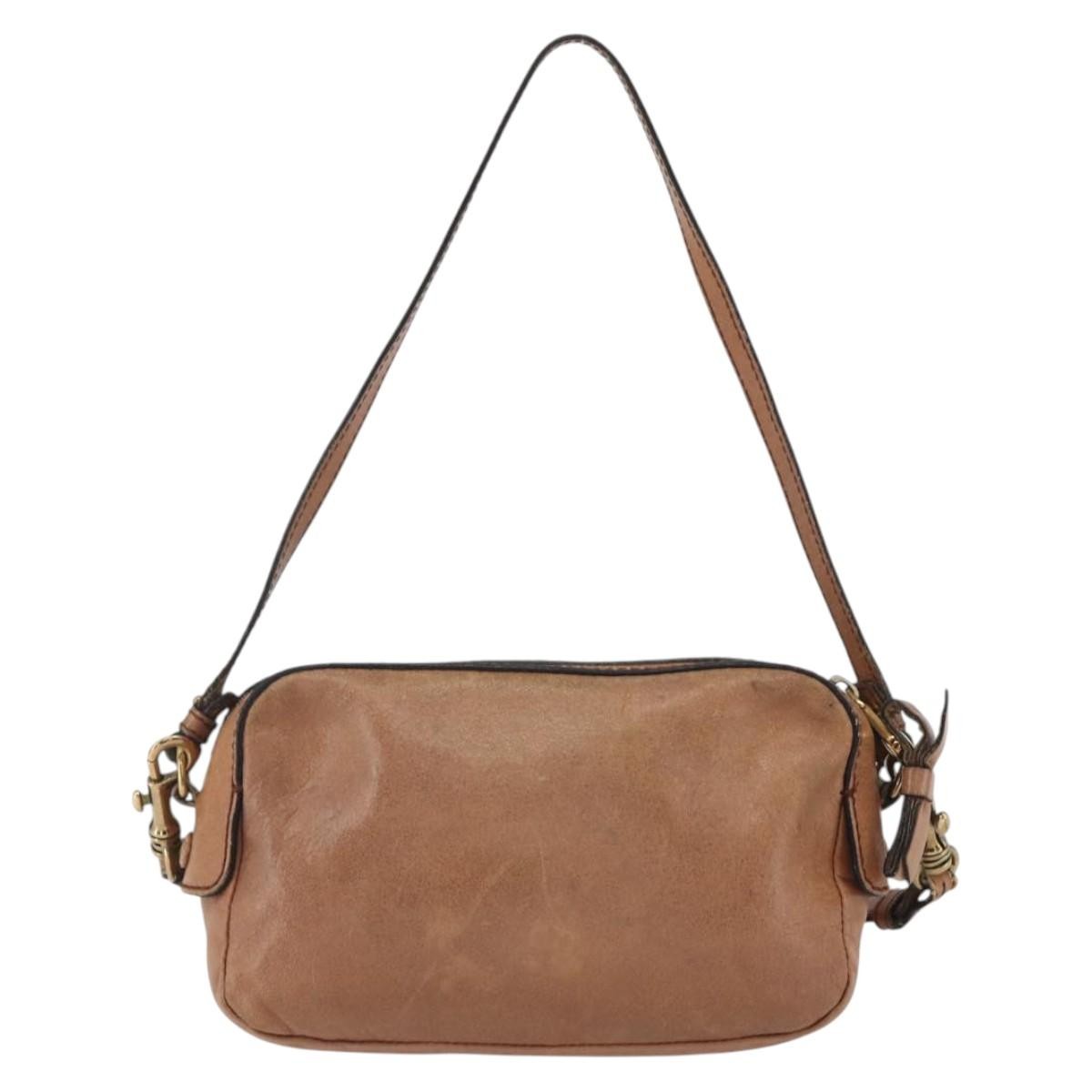 Chloe Vintage Leather Brown Leather Shoulder Bag Bag (Pre-Owned)