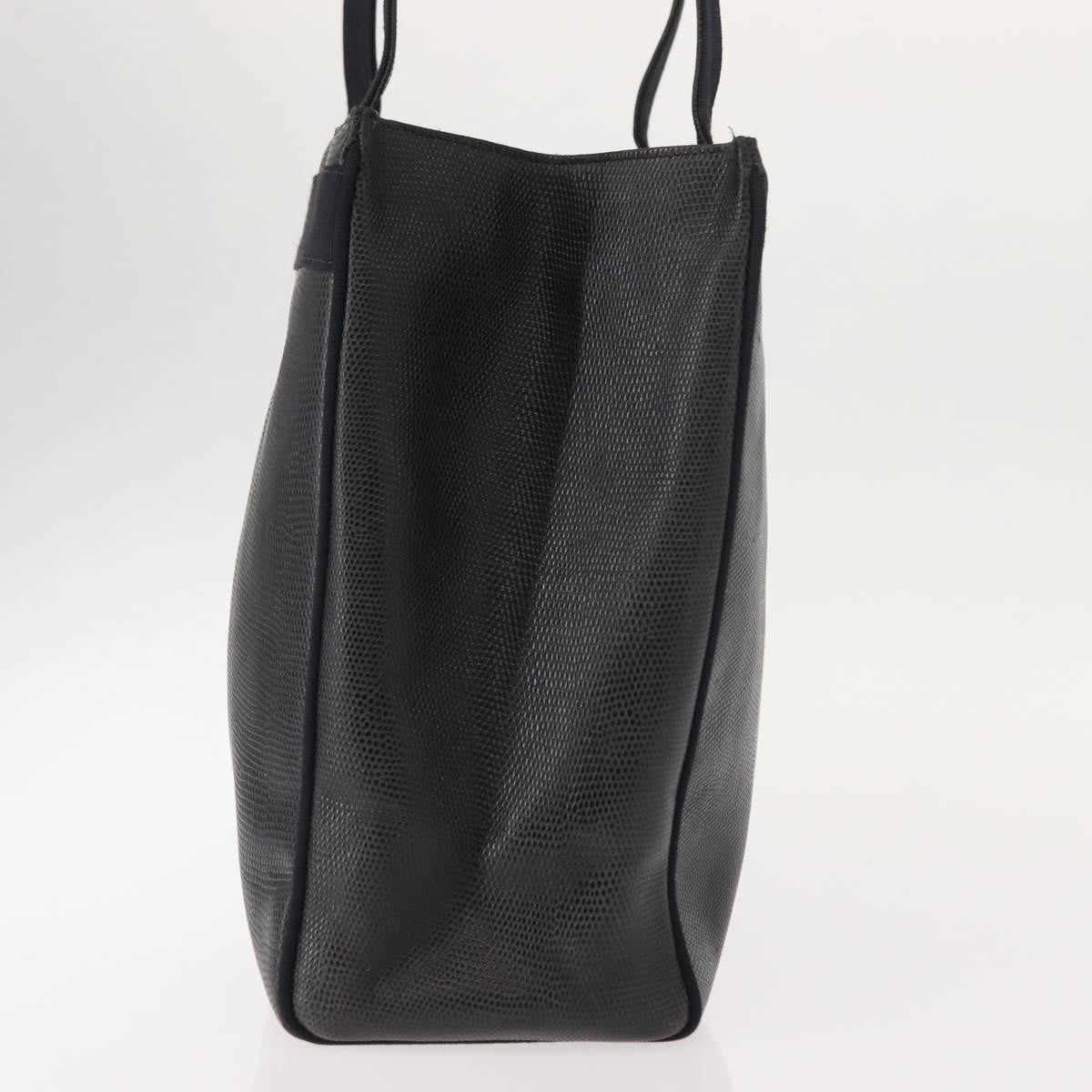 Salvatore Ferragamo Vala Tote Leather Navy Leather Tote Bag Bag (Pre-Owned)