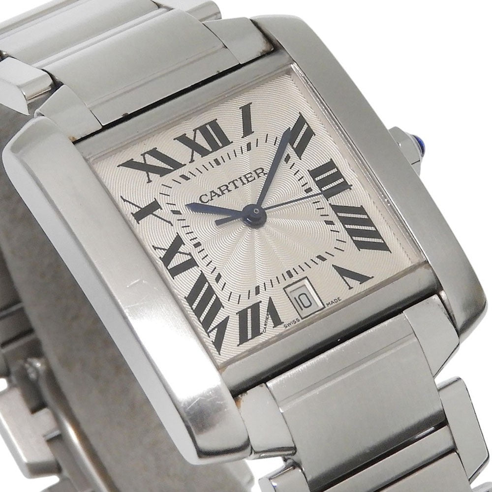 Cartier Tank Francaise Automatic Stainless Steel Watch (Pre-Owned)