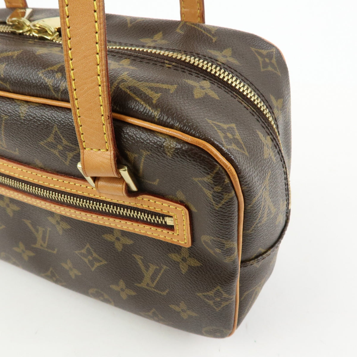 Louis Vuitton Cite Monogram Canvas Brown Canvas Handbag (Pre-Owned)