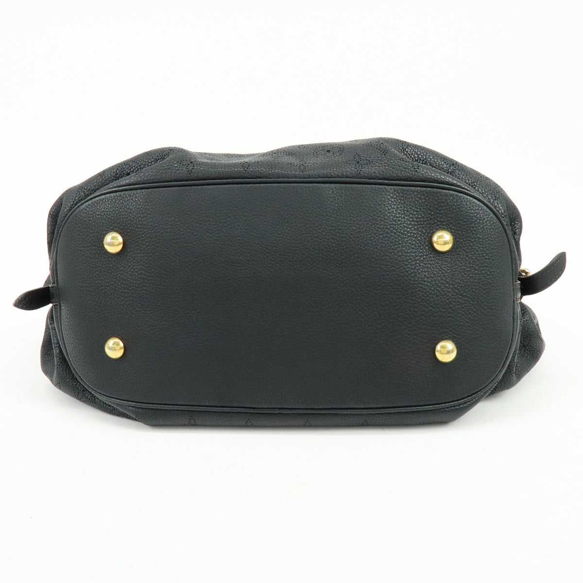 Louis Vuitton L Hobo Mahina Leather Black Leather Shoulder Bag Bag (Pre-Owned)