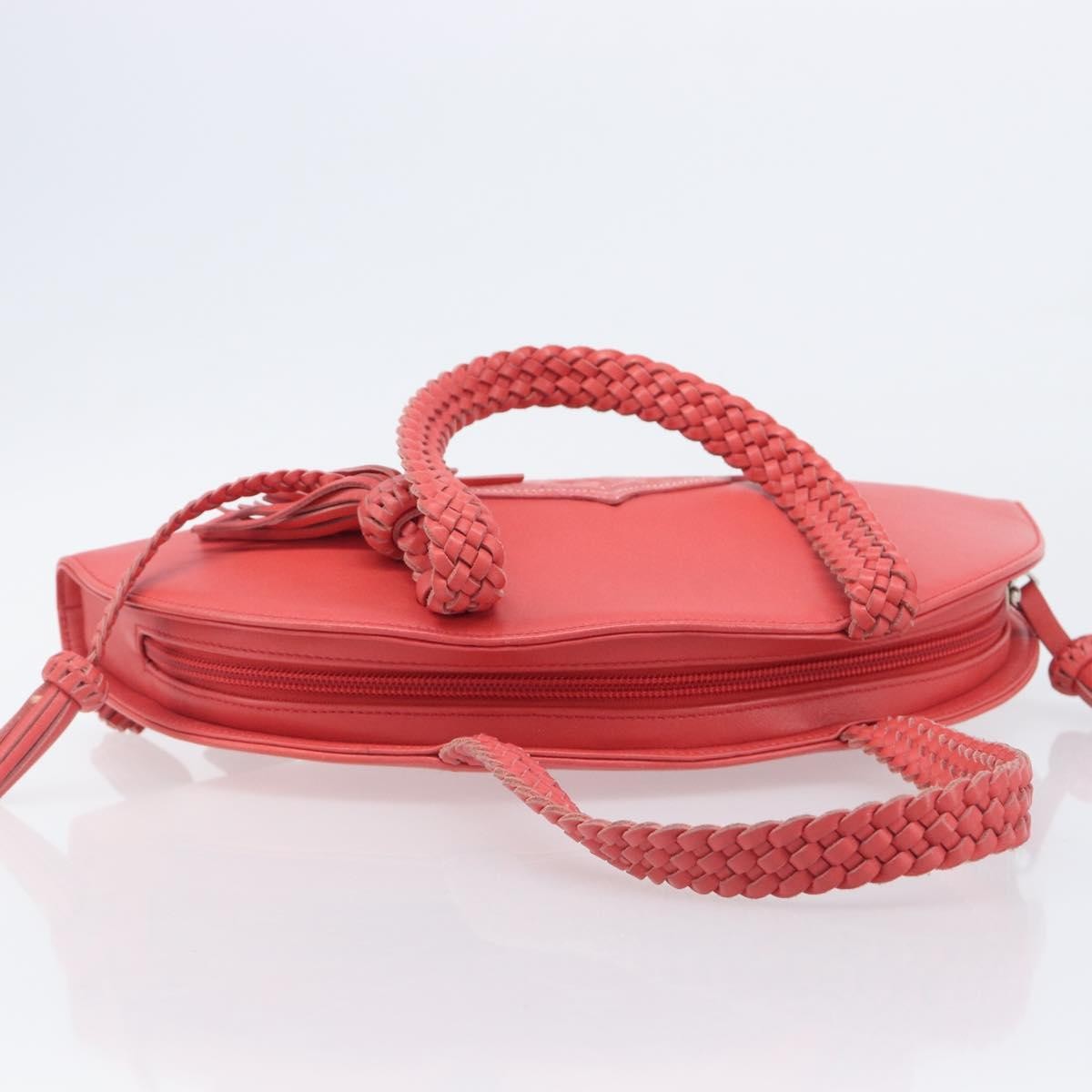 Loewe Shoulder Bag Leather Pink Leather Shoulder Bag Bag (Pre-Owned)