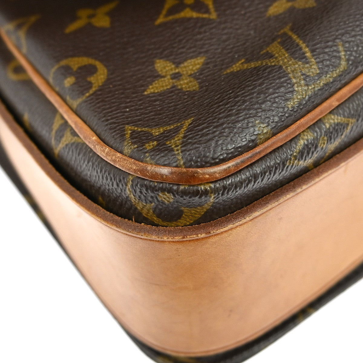 Louis Vuitton Cartouchiere Monogram Brown Canvas Shoulder Bag Bag (Pre-Owned)