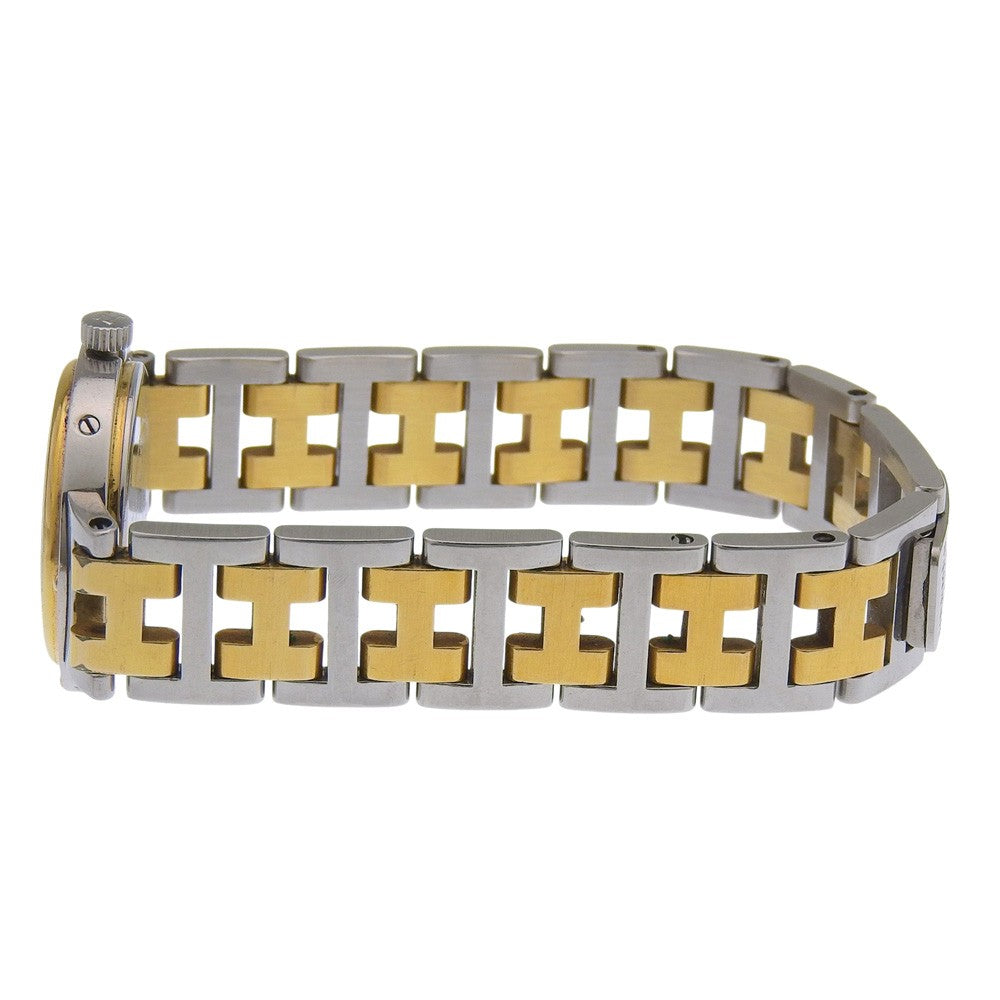 Hermes Clipper Quartz Stainless Steel With Plated Metal Watch (Pre-Owned)
