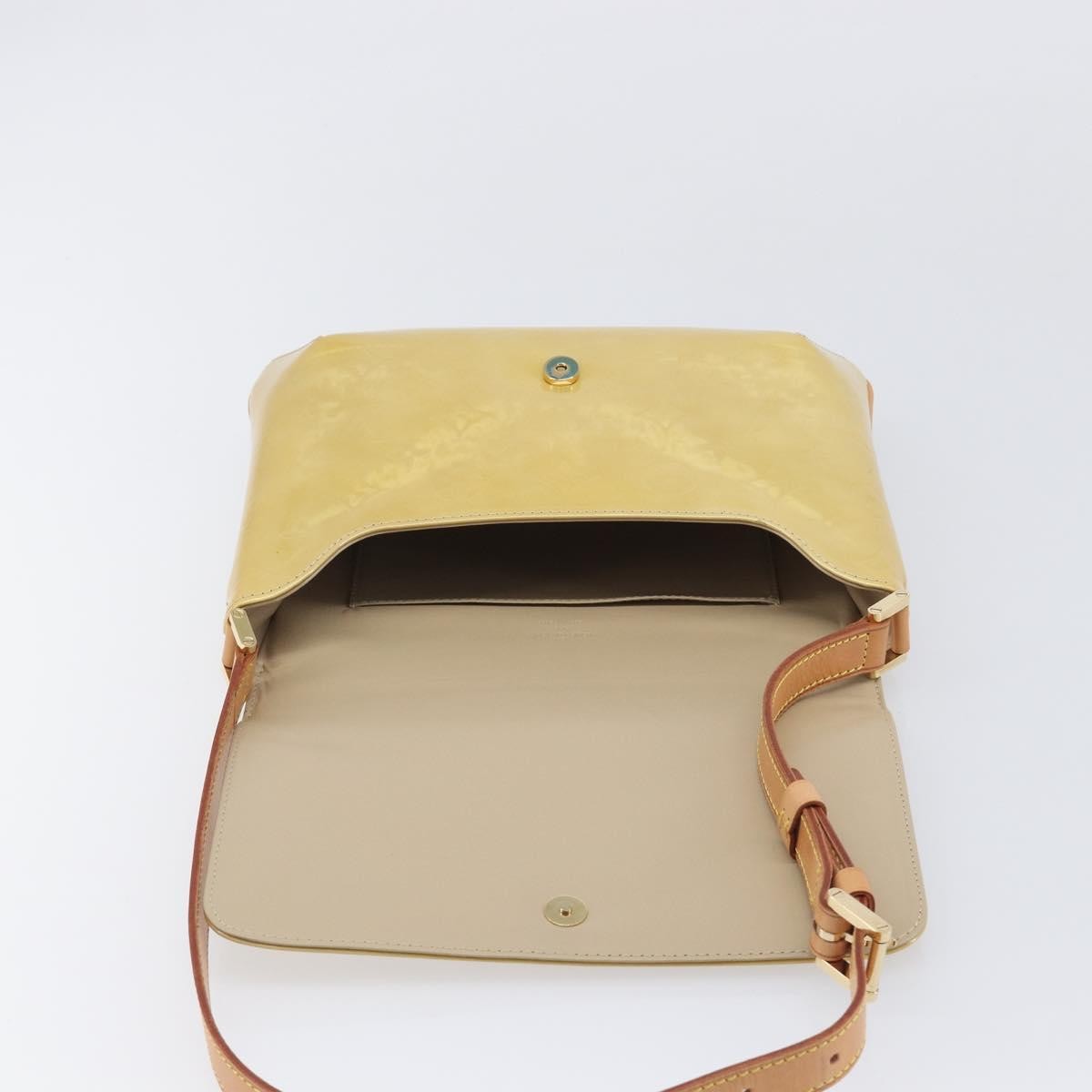 Louis Vuitton Thompson Street Monogram Vernis Beige Patent_Leather Shoulder Bag Bag (Pre-Owned)