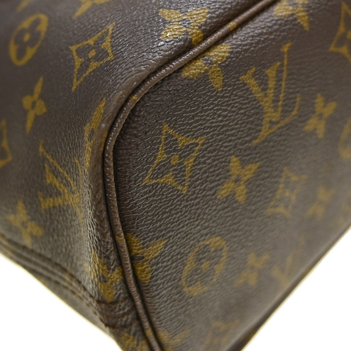 Louis Vuitton Neverfull Monogram Brown Canvas Tote Bag Bag (Pre-Owned)