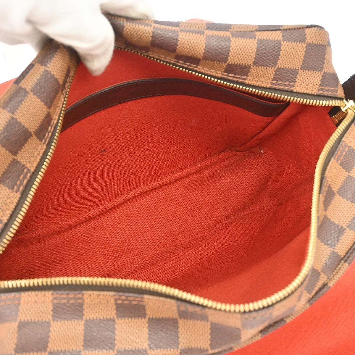 Louis Vuitton Naviglio Damier Ebene Brown Canvas Shoulder Bag Bag (Pre-Owned)