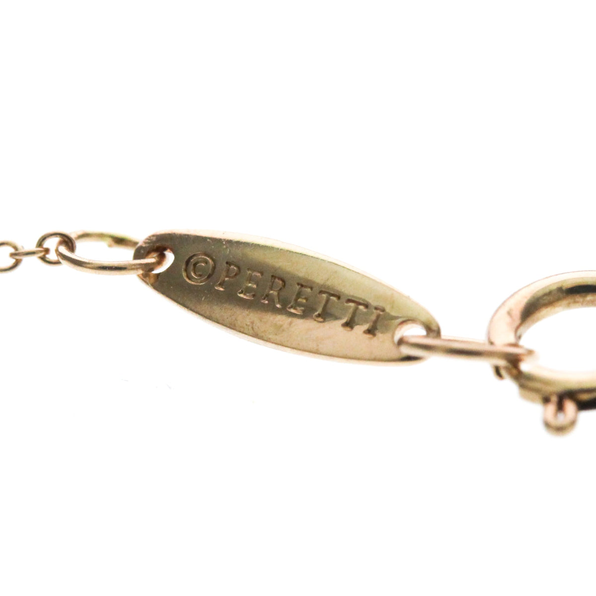 Tiffany & Co. Elsa Peretti Open Heart Pendant 18K Rose Gold Gold Pink_Gold Necklace Jewelry (Pre-Owned)
