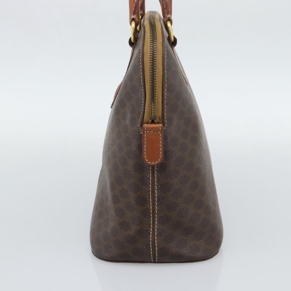 Celine Vintage Handbag Toile Céline Brown Pvc Handbag (Pre-Owned)