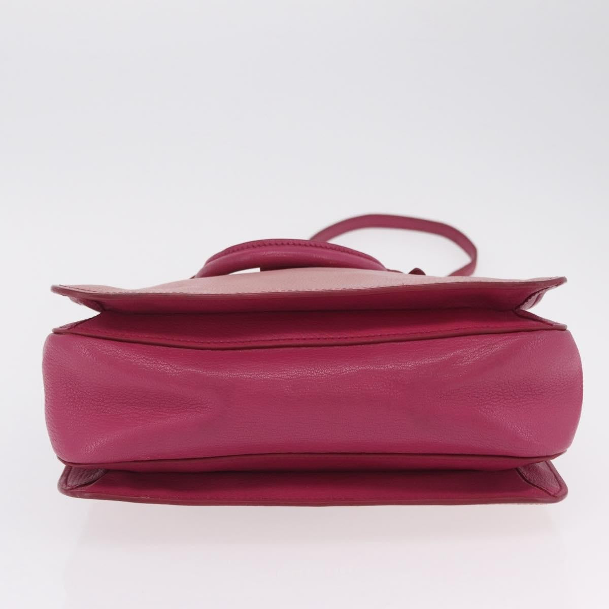 Miu Miu Madras Convertible Lock Leather Pink Leather Tote Bag Bag (Pre-Owned)