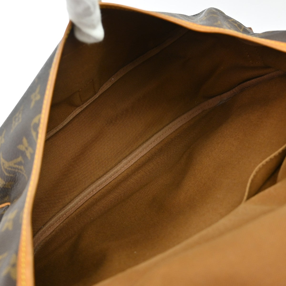 Louis Vuitton Saumur Monogram Canvas Brown Canvas Handbag (Pre-Owned)