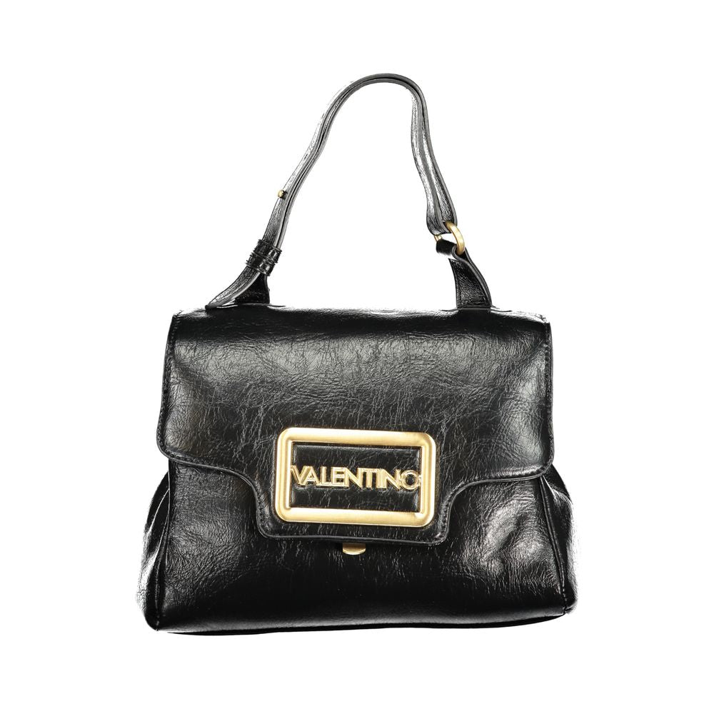 Mario Valentino Nero Poliuretano Women Bag With Adjustable Women's Handle