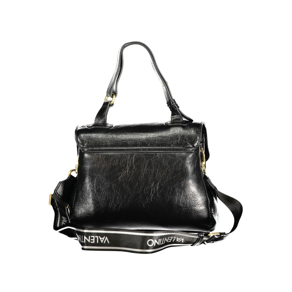 Mario Valentino Nero Poliuretano Women Bag With Adjustable Women's Handle