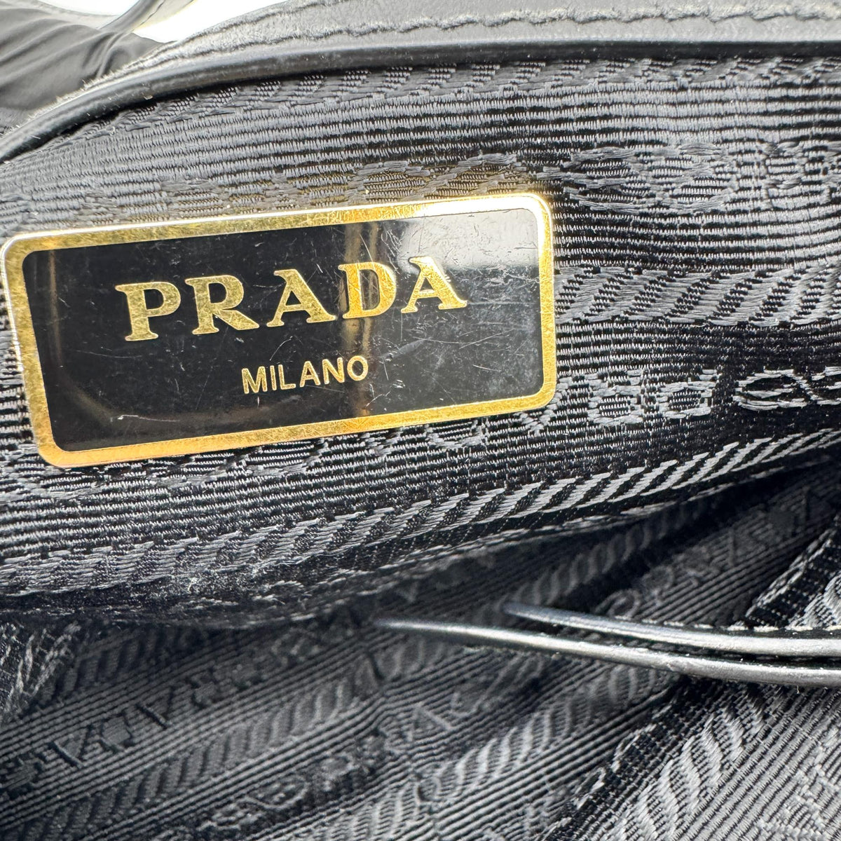 Prada Camera Tessuto Black Nylon Crossbody Bag Bag (Pre-Owned)
