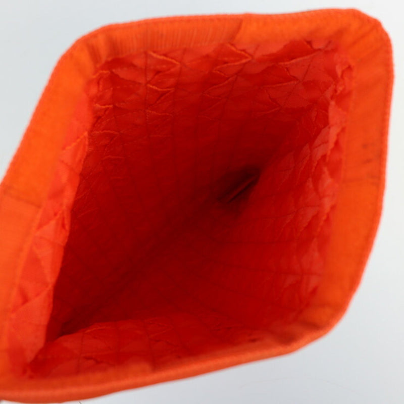 Bottega Veneta Orange Synthetic Clutch Bag (Pre-Owned)