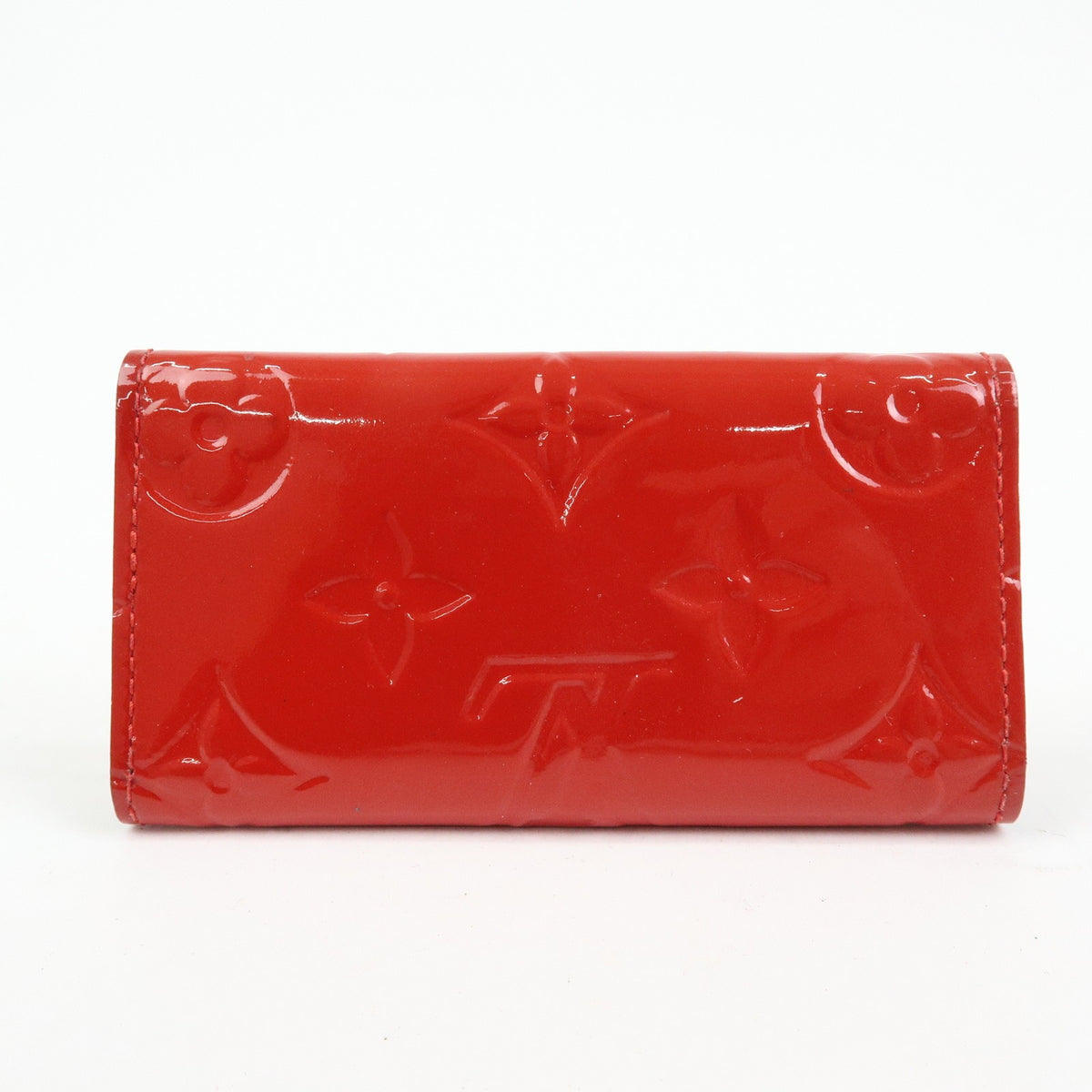 Louis Vuitton Multiclés 4 Cuir Verni Red Patent_Leather Wallets Accessory (Pre-Owned)