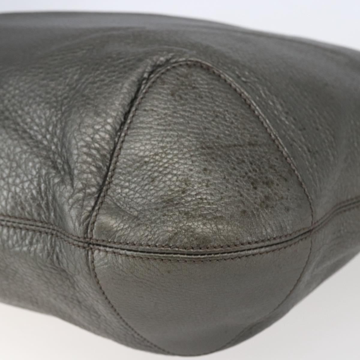 Gucci Soho Chain Hobo Leather Silver Leather Shoulder Bag Bag (Pre-Owned)
