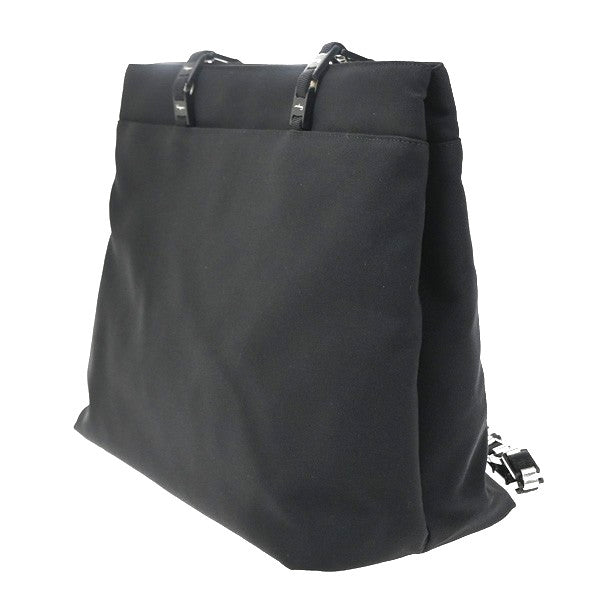 Salvatore Ferragamo Vala Tote Nylon Black Nylon Tote Bag Bag (Pre-Owned)