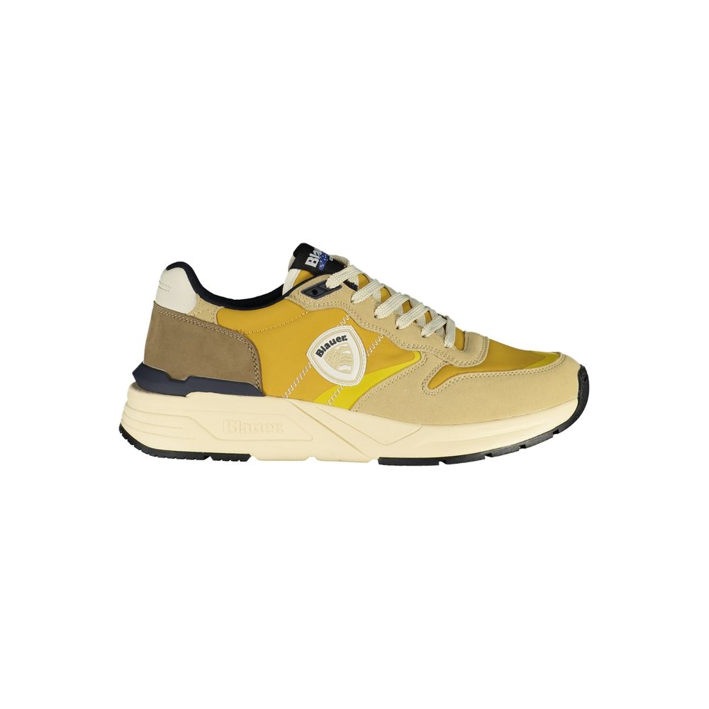 Blauer Beige Polyurethane Men Men's Sneaker