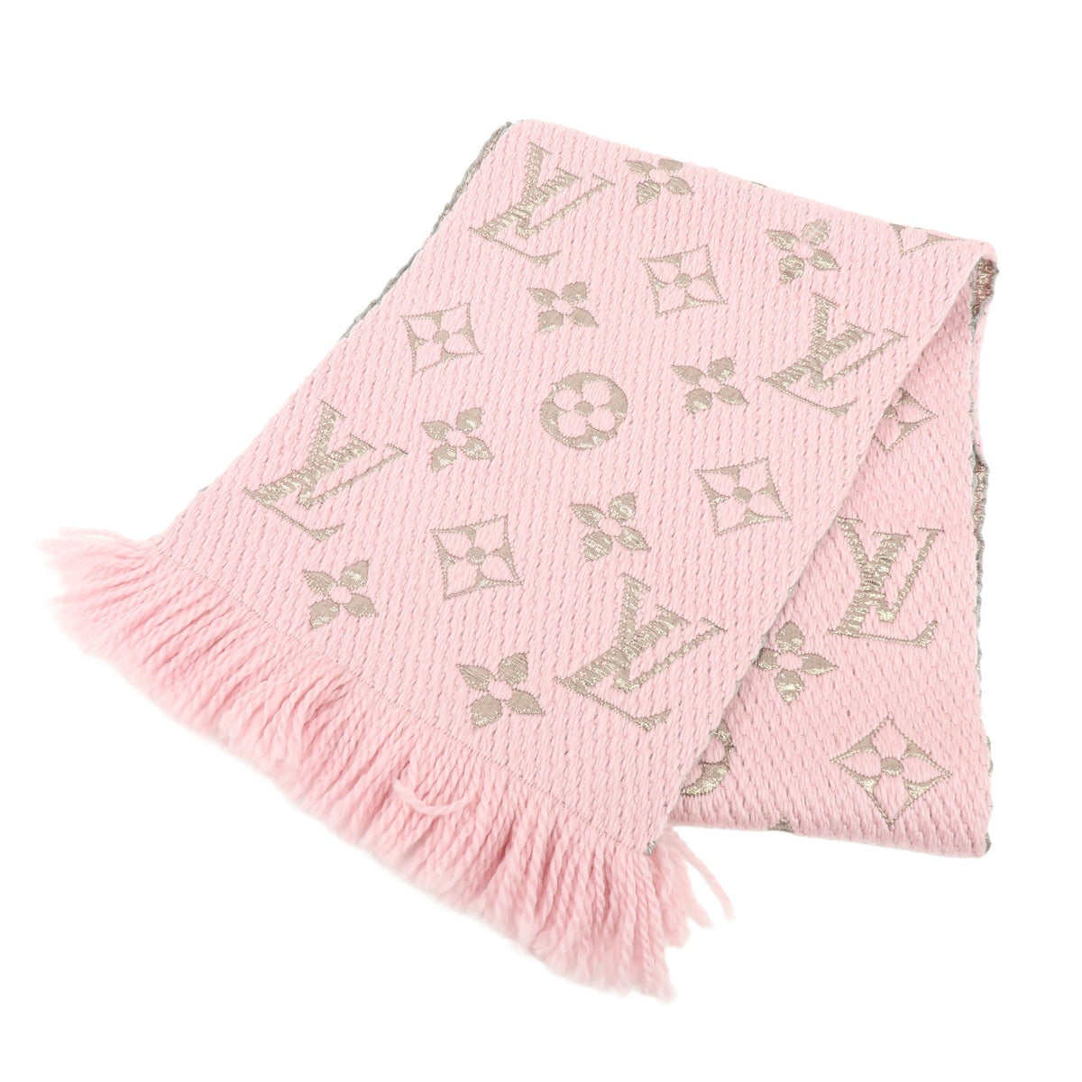 Louis Vuitton Etoile Scarf Monogram Pink Wool Scarve & Shawl Accessory (Pre-Owned)