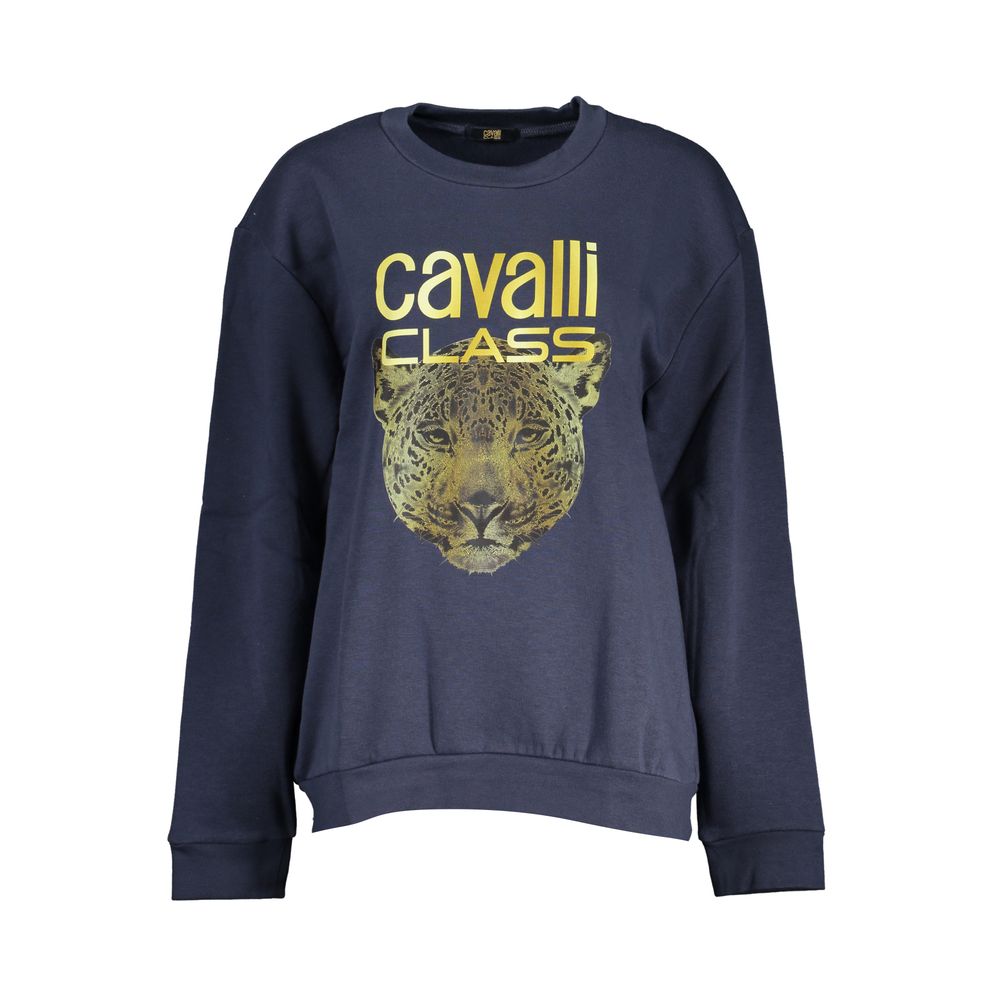Cavalli Class Blue Polyester Women Women's Sweatshirt