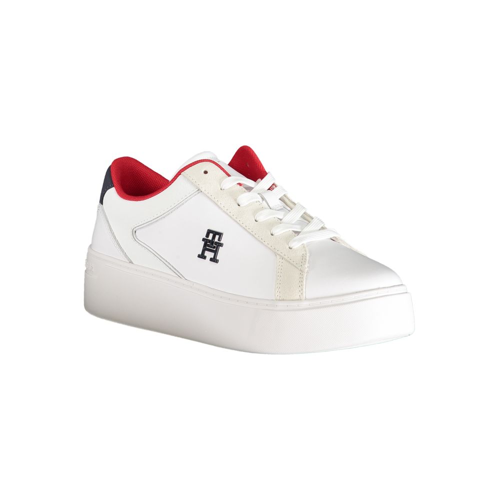 Tommy Hilfiger White Polyester Women's Sneaker