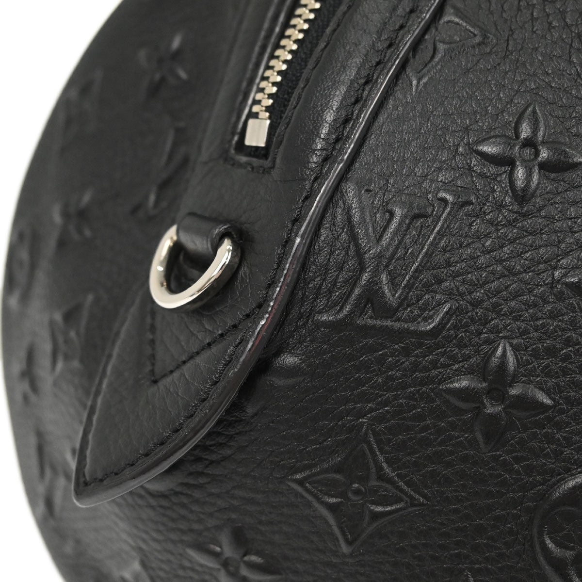 Louis Vuitton Papillon Monogram Black Leather Handbag (Pre-Owned)