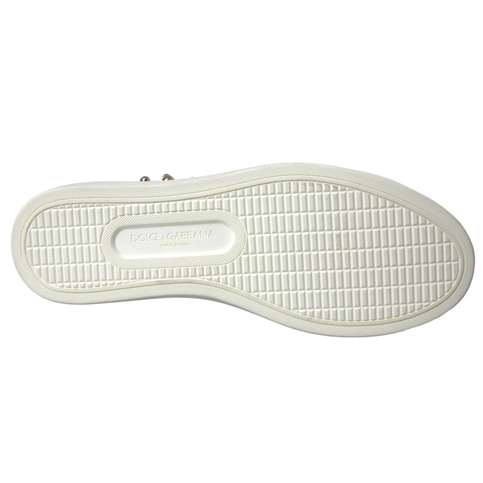 Dolce & Gabbana White Portofino Sacred Heart Sneakers Women Women's Shoes (Pre-Owned)