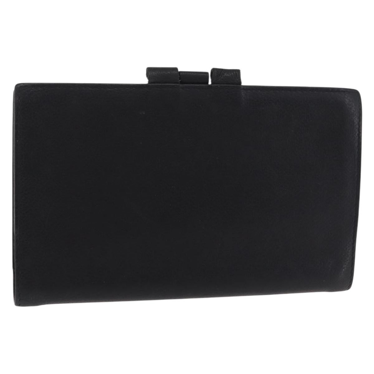 Hermes Vision Agenda Cover Leather Black Leather Briefcase Bag (Pre-Owned)