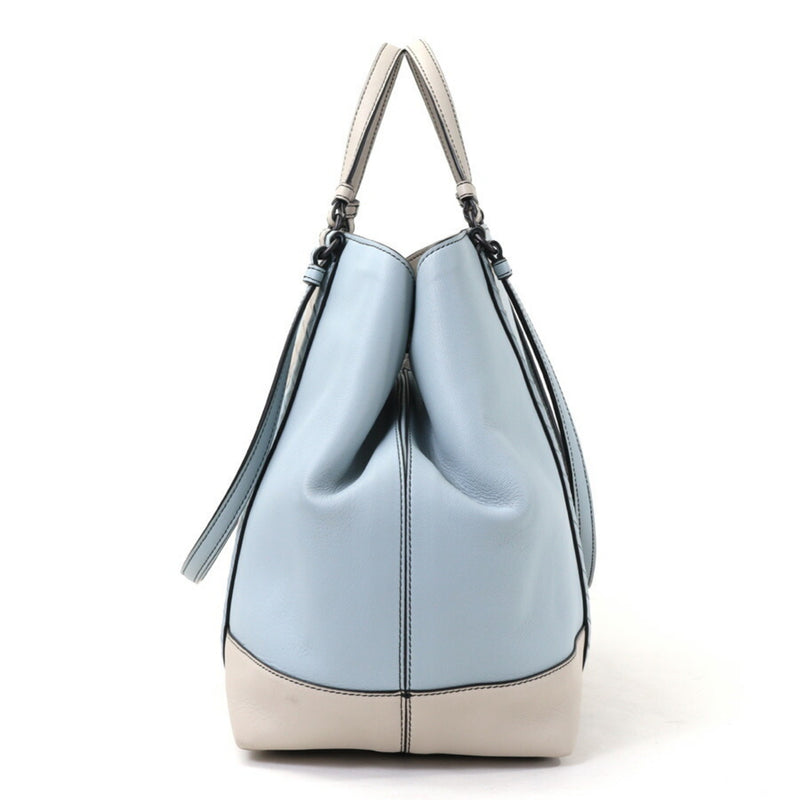 Bottega Veneta Blue Leather Handbag (Pre-Owned)