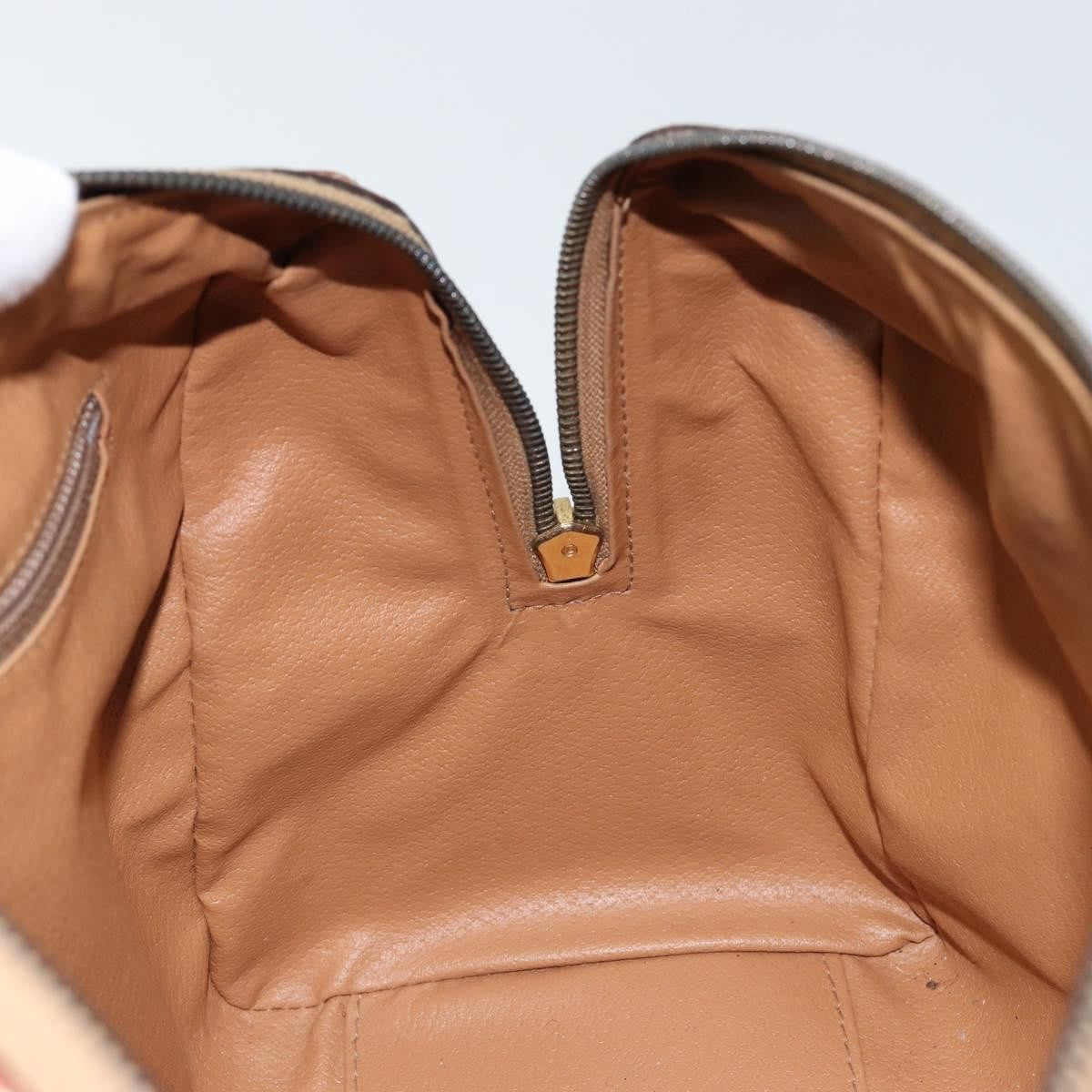 Celine Macadam Macadam With Leather Brown Canvas Shoulder Bag Bag (Pre-Owned)