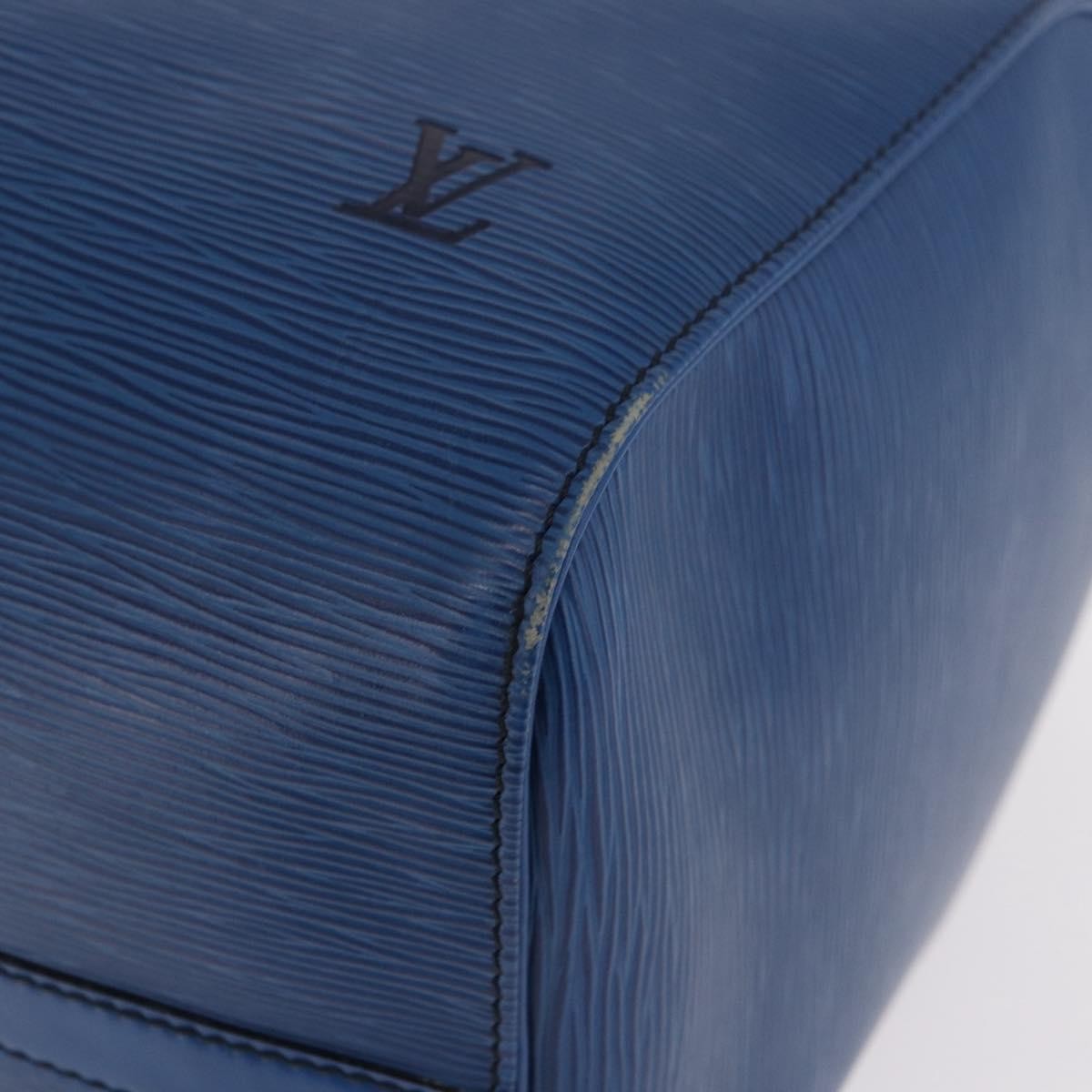 Louis Vuitton Keepall Epi Leather Blue Leather Travel Bag Bag (Pre-Owned)