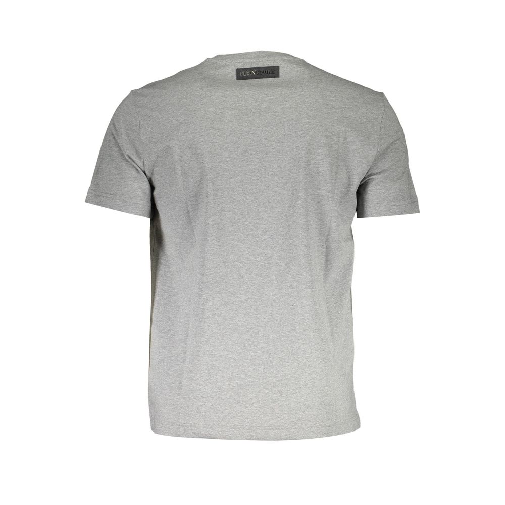 Plein Sport Grey Cotton Men Men's T-Shirt