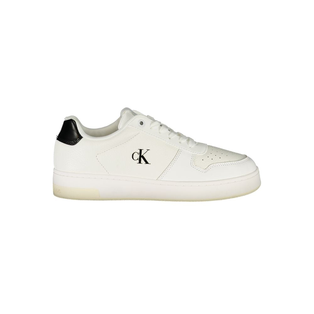 Calvin Klein White Leather Women Women's Sneaker