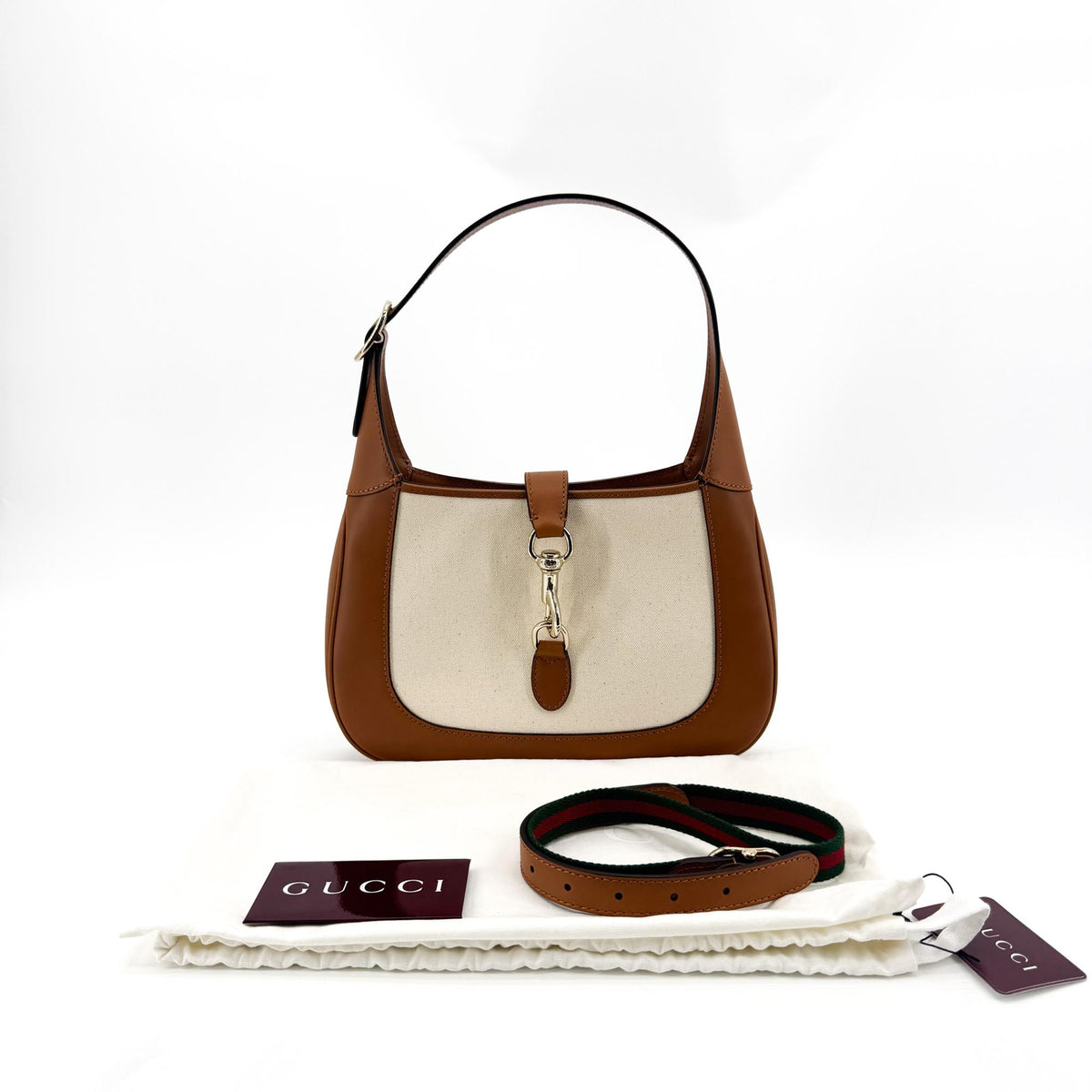 Gucci Jackie 1961 Hobo Leather Brown Leather Shoulder Bag Bag (Pre-Owned)