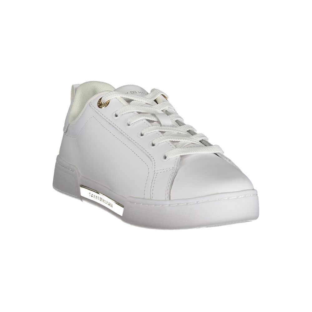 Tommy Hilfiger Bianco Leather Women Women's Sneaker