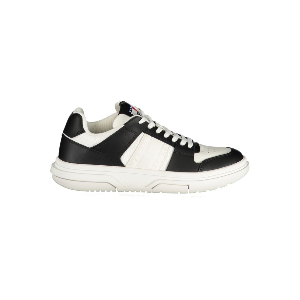 Tommy Hilfiger Black Leather Women Women's Sneaker