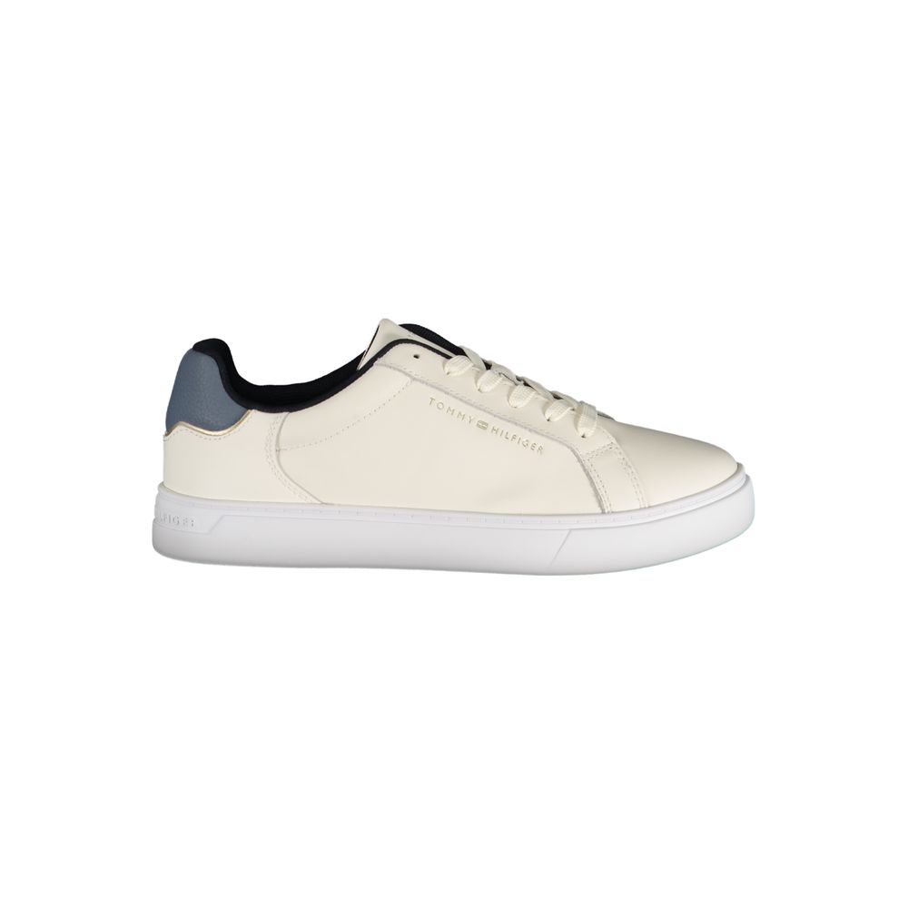 Tommy Hilfiger Beige Leather Women Women's Sneaker