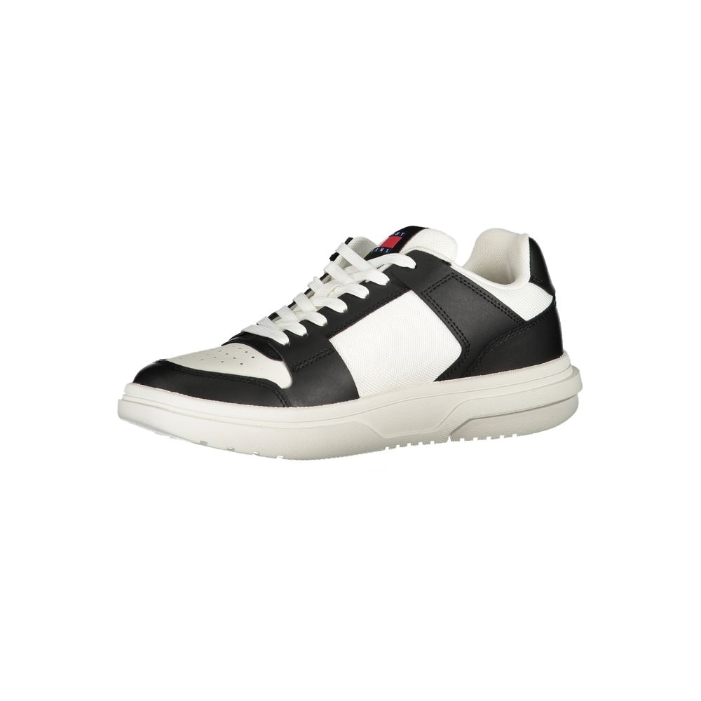 Tommy Hilfiger Black Leather Women Women's Sneaker
